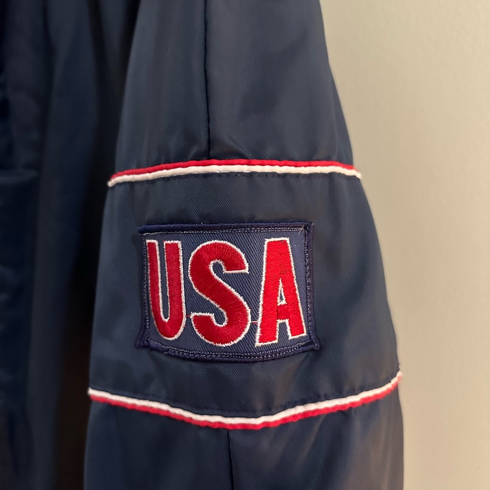 Vintage Bomber Jacket With Usa Patch - image 3